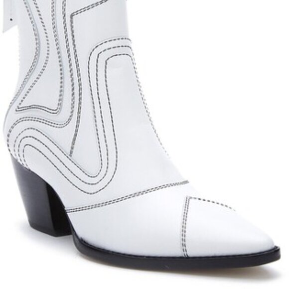 NEW MATISSE Made In Brazil Aries Western Leather Booties white for women 561tn - Picture 2 of 7